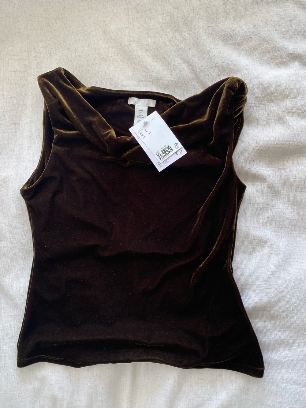 Velvet Sleeveless Top